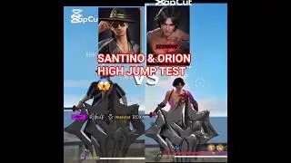 SANTINO & ORION Characters HIGH JUMP TEST😱 | FREE FIRE ALL CHARACTER HIGH JUMPTEST #shorts