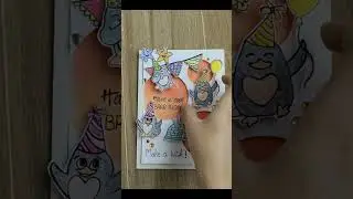 Cute Animal Greetings Card | #short #shortvideo #cute #satisfying #craft #asthetic