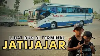 BANYAK BUS KELUAR DARI TERMINAL JATIJAJAR DEPOK PADA SORE HARI #busmania #bus #bismania