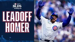 BUSCH BASH! 💥 Michael Busch hits a leadoff home run for the Cubs to tie the game! 🐻