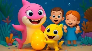 Baby Shark Doo Doo Doo Surprise Eggs 🥚🎁 | Color Toys & Fun Song for Kids | Baby Shark Egg Opening