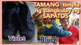 TIPS: TAMANG  timpla ng pangkulay ng SAPATOS..