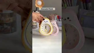 Cutest  Avocado 🥑 Alarm Clock 🌷✨#kawaii #clock #cute #stationary #roomdecor #deskdecor