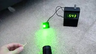 Laser reading and lighting a match