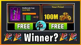 8 Ball Pool Free 100 Million Coins Giveaway🤑 Free Level Max Cue Account Giveaway🤑✅ Muneeb 8BP