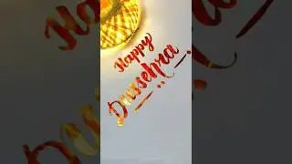 😱 Burning 🔥 calligraphy || happy dussehra || dussehra status #shorts #viral #ytshorts #trending #