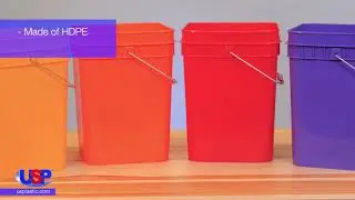 4 Gallon Square Buckets  | U.S. Plastic Corporation&reg;