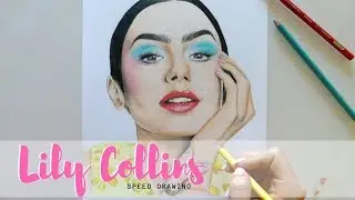 Lily Collins Speed Drawing