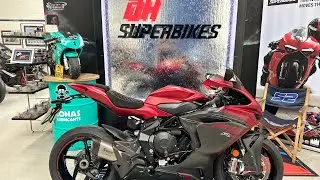 2022 MV AGUSTA F3 800 RR 1700 Miles Akrapovic Race Kit PX SWAP Carbon Fibre @dhsuperbikes