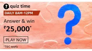 Amazon Quiz Answers Today | Win 25000 Amazon Pay Balance | 30 December 2020
