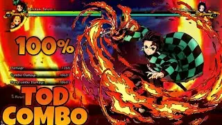 100% TOD Hinokami Tanjiro Combo (Tutorial) | Demon Slayer Hinokami Chronicles