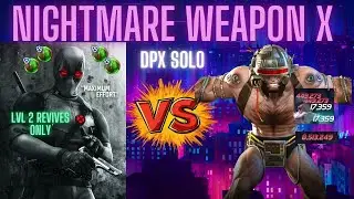 Deadpool X Force Destroys Nightmare Weapon X |  Solo Using Only LVL 2 Revives | Best Counter | #mcoc