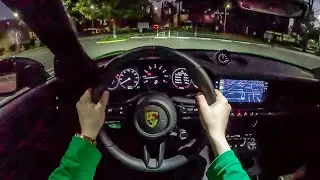 2023 Porsche 911 Carrera T - POV Night Drive (Binaural Audio)