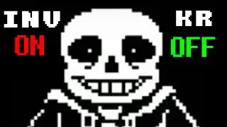What happens if you give yourself invincibility frames and take away Sans's karma?