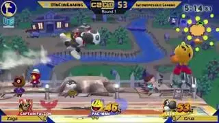 C2CEO S3 W1 Round 1.) Zage (Pac-Man) VS Cruz (Yoshi) - Smash 4 Wii U