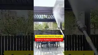 Outdoor Garden Electric Aluminum Pergola