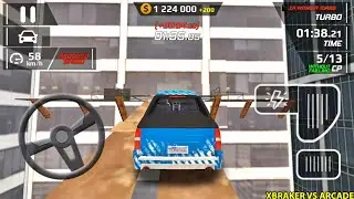 Smash Car Hit: Car Driving Simulator - All Vehicles and Characters Unlocked Girl Driver Blue Pick Up