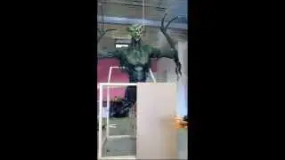 DIY 8+ foot tall alien JIB prop test run