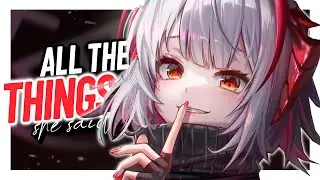 Nightcore - All The Things She Said (Lyrics)