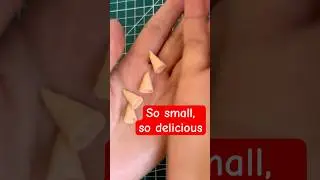 How to Make a Miniature Ice Cream Cone | Tiny DIY Craft for Dollhouse Lovers 🍦#miniatureart