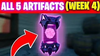Week 4 Alien Artifacts in Fortnite