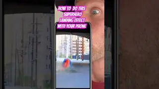 Как сделать эффект приземления супергероя с помощью телефона (легко) #vfx #tutorial #capcut