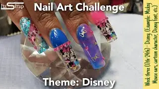 Disney Nails | August Nail Art Challenge Week 3 | Mickey Mouse and Minnie Mouse Nails | Itz Sirap