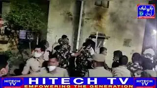 Tension prevailed at Uppal police station on Wednesday night,as police lathicharge on BJYM activists