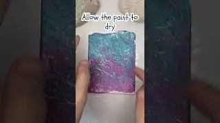 Applying the Dendritic Paint Technique to Polymer Clay  #earrings #polymereclay #polymerclayearrings