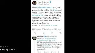 Dana White vs Oscar De La Hoya (The latest round)