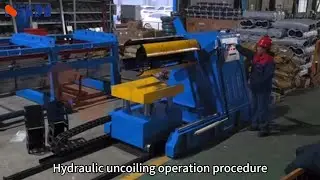 Hydraulic uncoiling equipment for coil cutting and slitting lines##slittingline#cuttingmachine