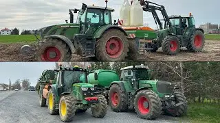 Fendt 724 Vario + Amazone ZA-TS 3200 ProfisPro Hydro & John Deere 6110R + Amazone UX 3200 Special