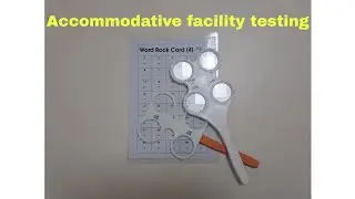 Accommodative facility testing | orthoptics evaluation |