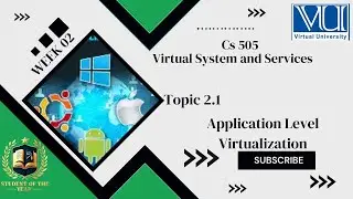 Cs505short lecture| Cs505 week 02 Topic 2.1|Application Level Virtualization| Cs505 Midterm lectures