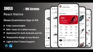 Shoea - Sneakers & Shoes Ecommerce React Native Expo Ui Kit