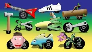 Strange Vehicles 2 - Funny Cycles Cars Trucks Vehicles Video For Kids