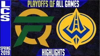 FLY vs GGS Highlights ALL GAMES | LCS Playoffs Quarterfinals Spring 2019 FlyQuest v Golden Guardians