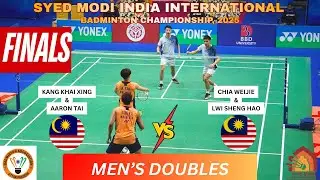 🏸 KANG KHAI XING / AARON TAI 🇲🇾 VS CHIA WEI JIE / LWI SHENG HAO🇲🇾 | FINALS | MEN&rsquo;S DOUBLES 🏆🔥