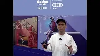 Leon Krykhtin giving an interview at Design Shenzhen 2023 about virtual technologies