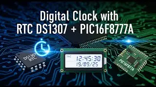 🔴RTC with PIC16F877A & DS1307 | Digital Clock Project using PIC Microcontroller