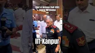 General Anil Chauhan (CDS) at IIT Kanpur pt. 2 😍 #iit #indianarmy #indianairforce #indiannavy #nda