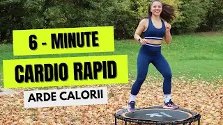 Antrenament Trambulină 6 Minute - Cardio Intensiv Acasă pentru Arderea Grăsimilor | Workout Complet