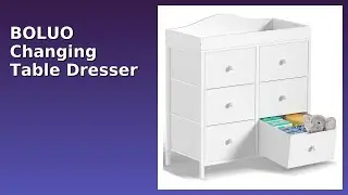 REVIEW (2025): BOLUO Changing Table Dresser BCD-6. Features.