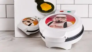 Uncanny Brands Stormtrooper Waffle Maker- Imperial Army Soldiers On Your Waffles- Waffle Iron