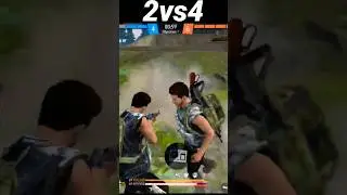 2 VS 4 😤 CUSTOM FIGHT  - GARENA FREE FIRE - #freefire #ffshorts #custommarth#shorts #freefireshorts