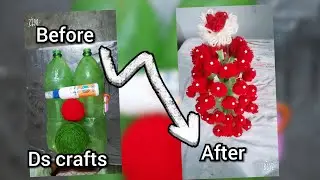 Plastic bottle or unn se bnaye sundar guldastaa l  easily make l by ds crafts l deepak Sahni l 💐💐