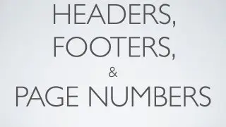 iPad 3 Pages Tutorial: Headers, Footers, & Pages Numbers P7 iPad 2 1