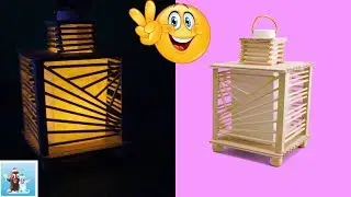 How to Make a Popsicle Stick Lantern Art and Crafts Ideas