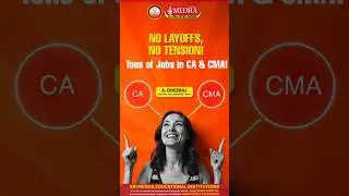 Huge Demand for CAs & CMAs, No Job Tension! Careers Safe from AI, Layoffs  & Recession.