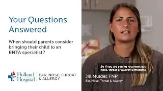 When should parents consider bringing their child to an ENTA specialist?